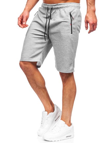 Pantalon court sportif gris pour homme Bolf JX130 