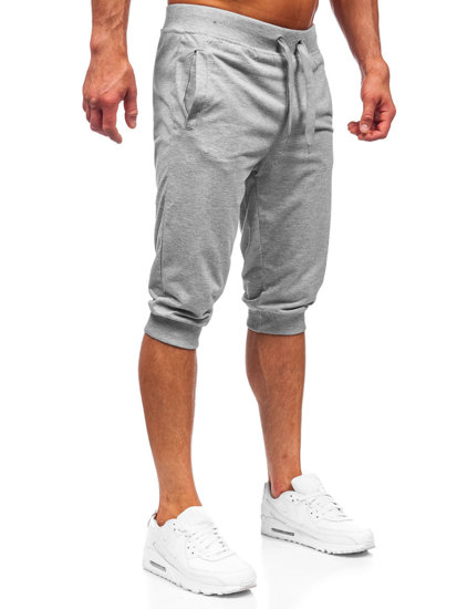 Pantalon court sportif gris pour homme Bolf K10002