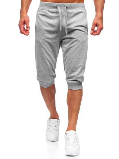 Pantalon court sportif gris pour homme Bolf K10002