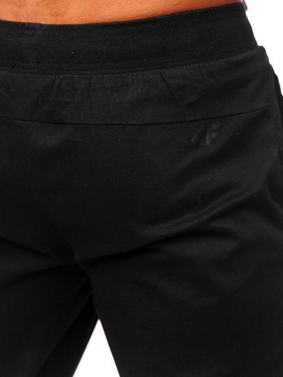 Pantalon de jogging décontracté pour homme noir 4F M154