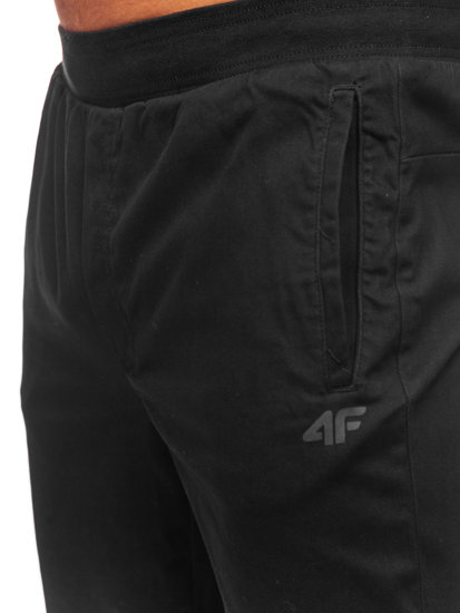 Pantalon de jogging décontracté pour homme noir 4F M154