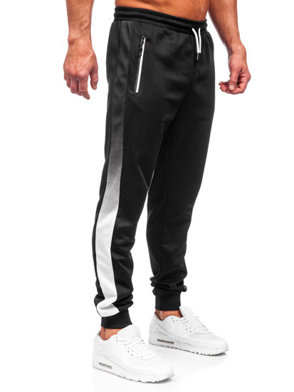 Pantalon de jogging sportif pour homme noir Bolf 8K188