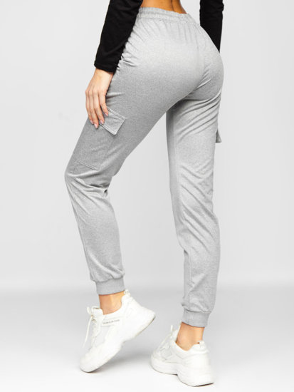 Pantalon de sport cargo pour femme gris Bolf HW2516C