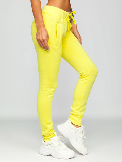 Pantalon de sport pour femme jaune Bolf CK-01