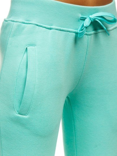 Pantalon de sport pour femme vert menthe Bolf CK-01