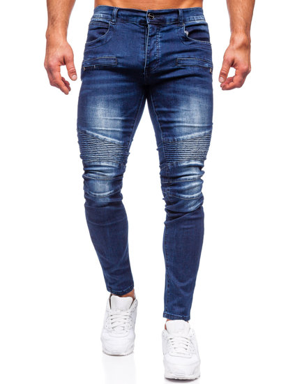 Pantalon en jean slim fit pour homme bleu Bolf MP0029B