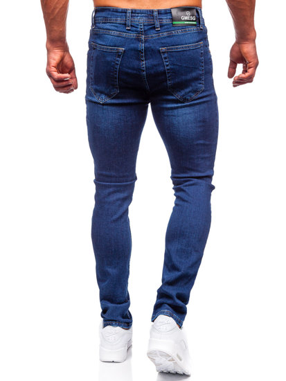 Pantalon en jean slim fit pour homme bleu foncé Bolf 6147