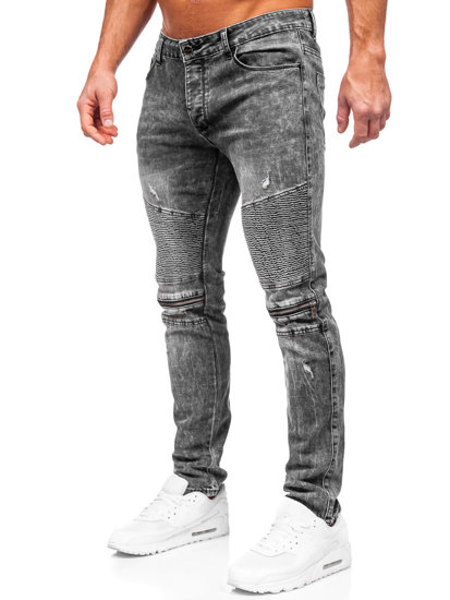 Pantalon en jean slim fit pour homme noir Bolf MP0069N