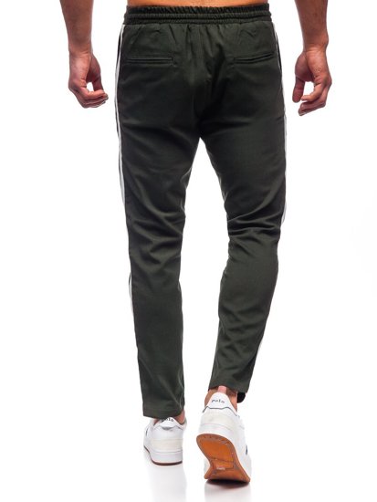 Pantalon en tissu jogger kaki pour homme Bolf 0013    