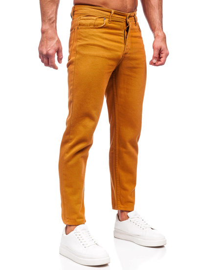 Pantalon en tissu pour homme camel Bolf GT