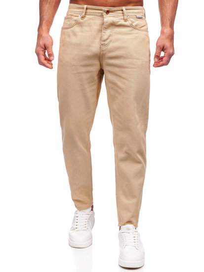 Pantalon en tissu pour homme écru Bolf GT