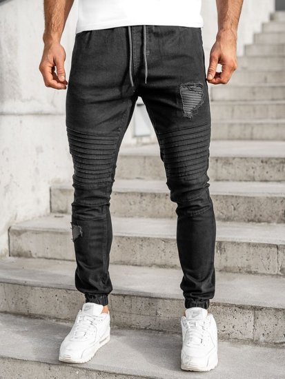 Pantalon homme noir jogger pour Bolf 829  