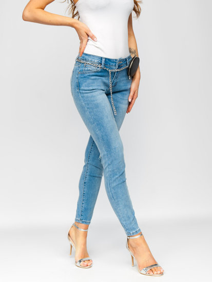 Pantalon jean pour femme bleu Bolf FL2165