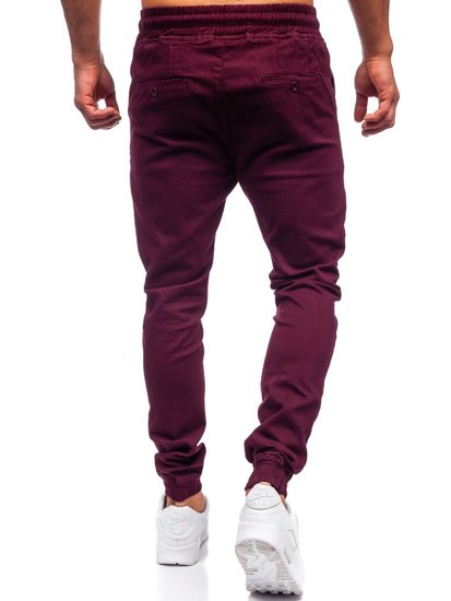 Pantalon jogger bordeaux pour homme Bolf 707  