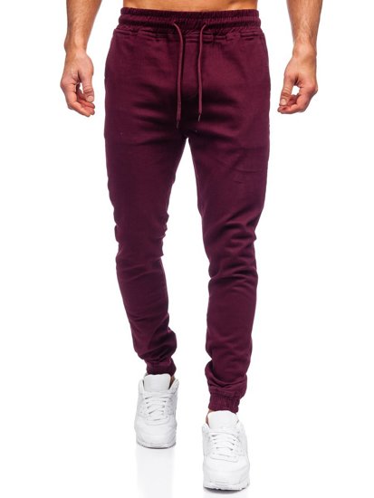 Pantalon jogger bordeaux pour homme Bolf 707  