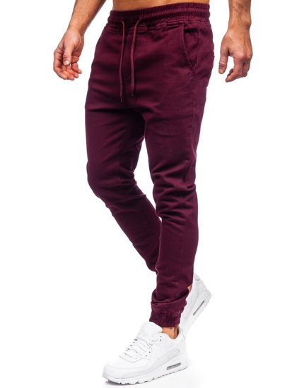 Pantalon jogger bordeaux pour homme Bolf 707  