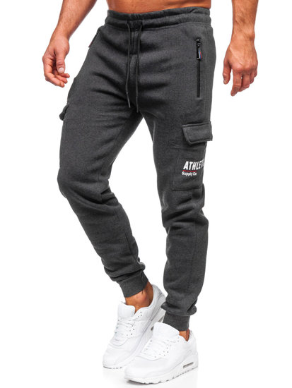 Pantalon jogger cargo de sport pour homme graphite Bolf JX6028