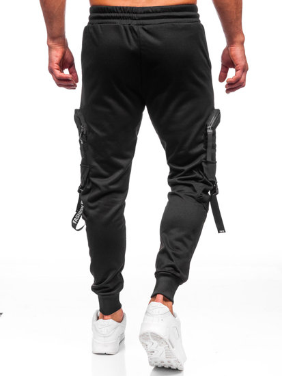 Pantalon jogger cargo de sport pour homme noir Bolf HS7172