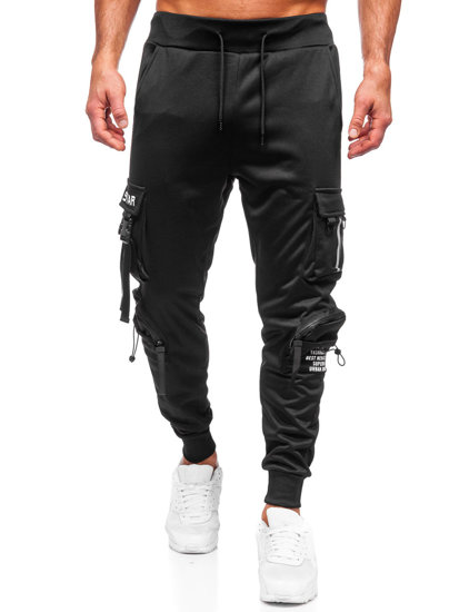 Pantalon jogger cargo de sport pour homme noir Bolf HS7176