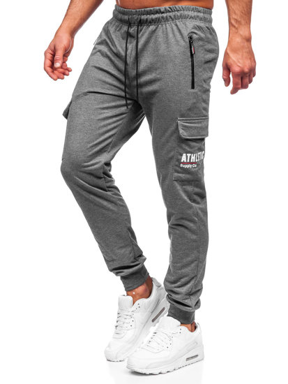 Pantalon jogger cargo pour homme anthracite Bolf JX5061