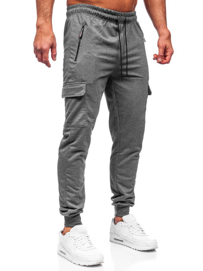 Pantalon jogger cargo pour homme anthracite Bolf JX5061