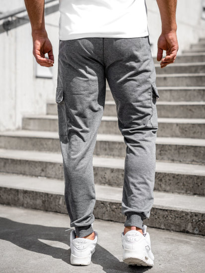 Pantalon jogger cargo pour homme anthracite Bolf JX5068A