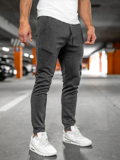 Pantalon jogger cargo pour homme graphite Bolf HW2173