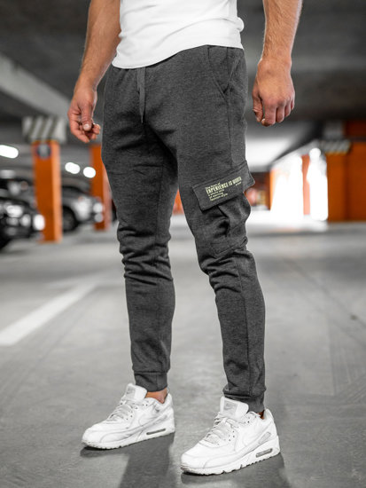 Pantalon jogger cargo pour homme graphite Bolf HW2173