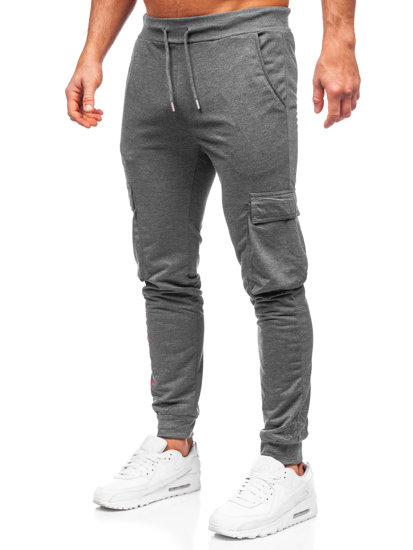 Pantalon jogger cargo pour homme graphite Bolf HW2357