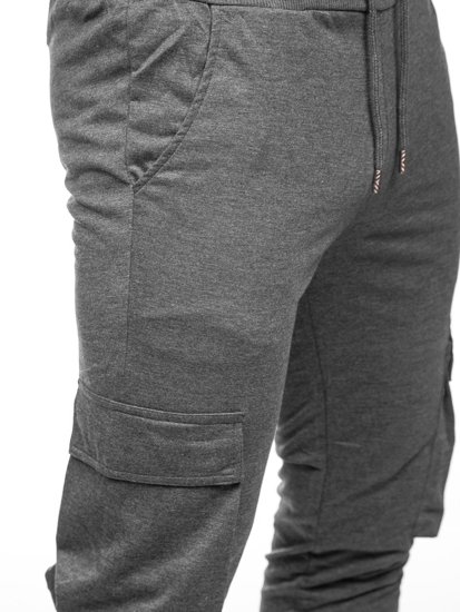 Pantalon jogger cargo pour homme graphite Bolf HW2357