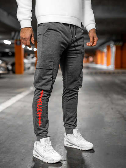 Pantalon jogger cargo pour homme graphite Bolf HW2357