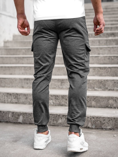 Pantalon jogger cargo pour homme graphite Bolf JX5061A