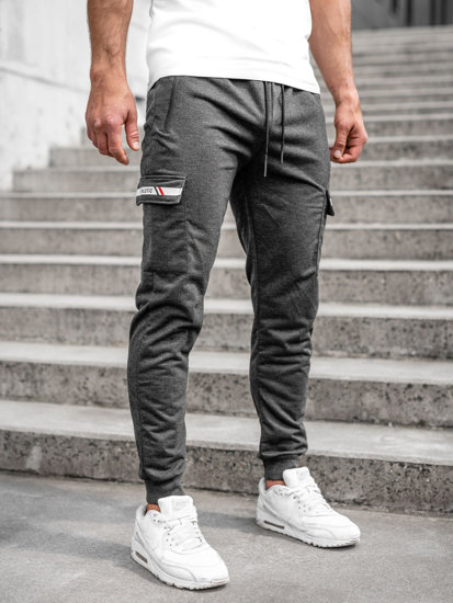 Pantalon jogger cargo pour homme graphite Bolf JX5063A