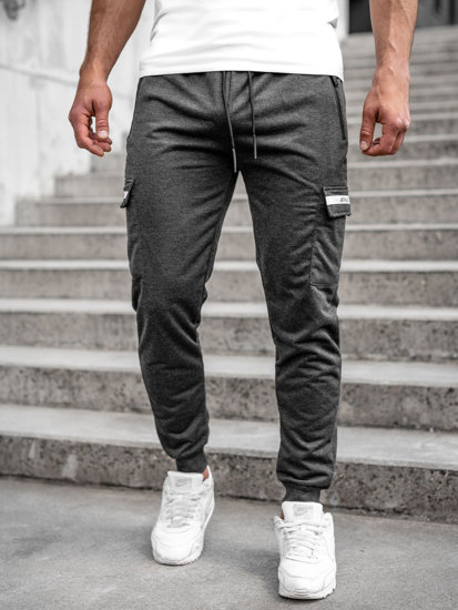 Pantalon jogger cargo pour homme graphite Bolf JX5063A