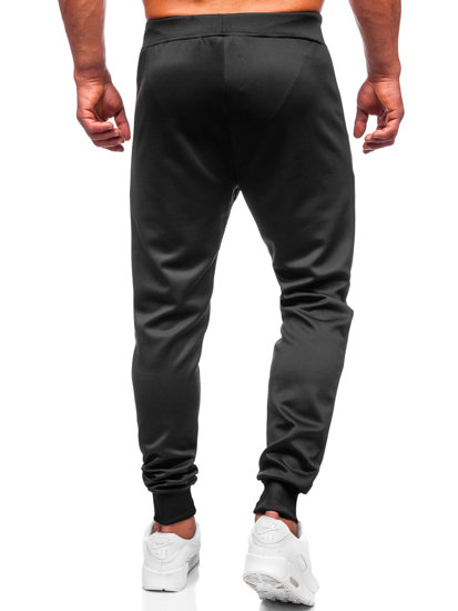 Pantalon jogger cargo pour homme noir Bolf K10277