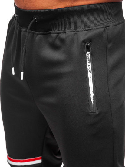 Pantalon jogger cargo pour homme noir Bolf K10277