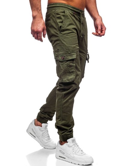 Pantalon jogger cargo pour homme vert Bolf CT6702   