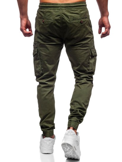 Pantalon jogger cargo pour homme vert Bolf CT6702   