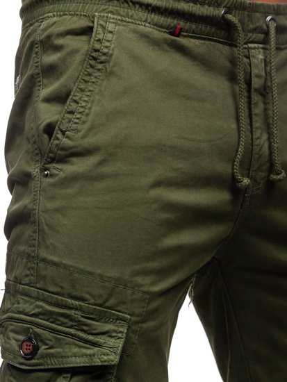 Pantalon jogger cargo pour homme vert Bolf CT6702   