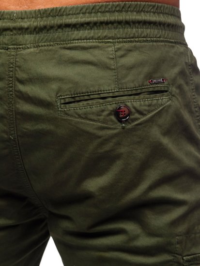 Pantalon jogger cargo pour homme vert Bolf CT6702   