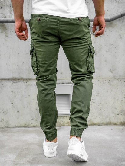 Pantalon jogger cargo pour homme vert Bolf CT6702   