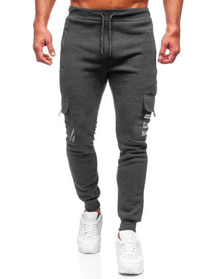 Pantalon jogger cargo rembourré pour homme graphite Bolf HW2207