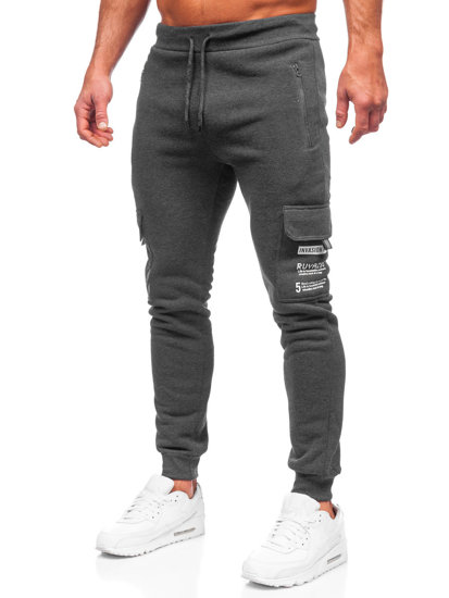 Pantalon jogger cargo rembourré pour homme graphite Bolf HW2207