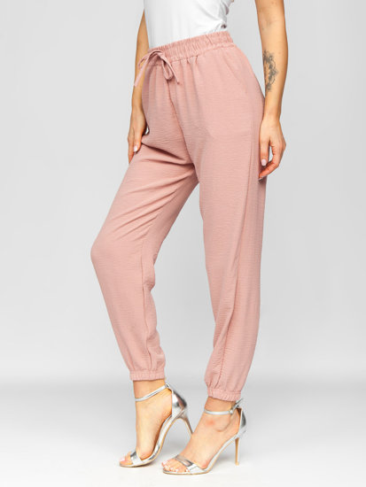 Pantalon jogger pour femme rose Bolf W5071