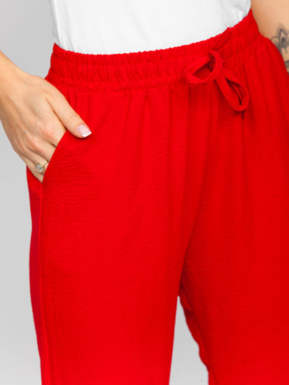 Pantalon jogger pour femme rouge Bolf W5071