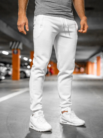 Pantalon jogger pour homme blanc Bolf XW01