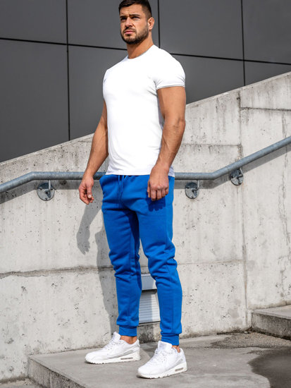 Pantalon jogger pour homme bleu Bolf CK01