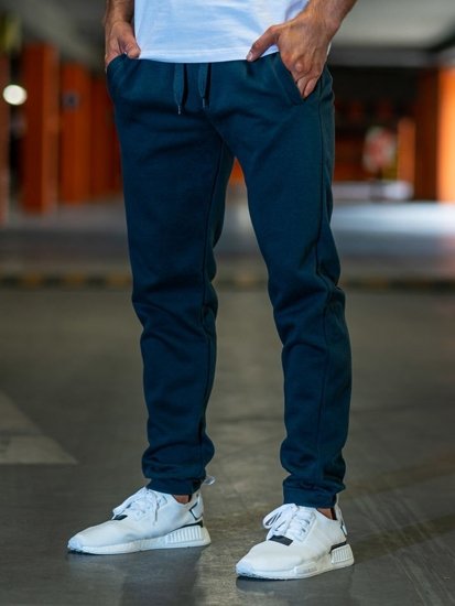 Pantalon jogger pour homme bleu foncé Bolf XW01