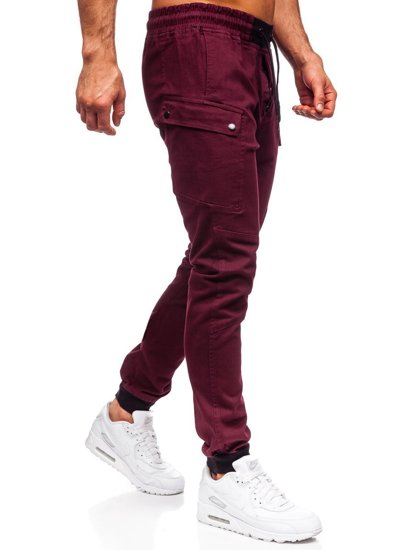 Pantalon jogger pour homme bordeaux Bolf B11103  