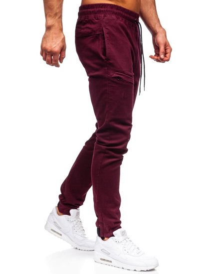 Pantalon jogger pour homme bordeaux Bolf B11119  